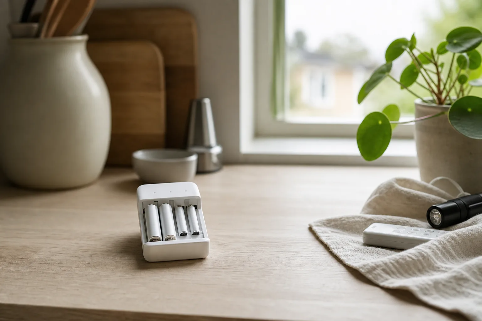 Laddare för AA- och AAA-batterier