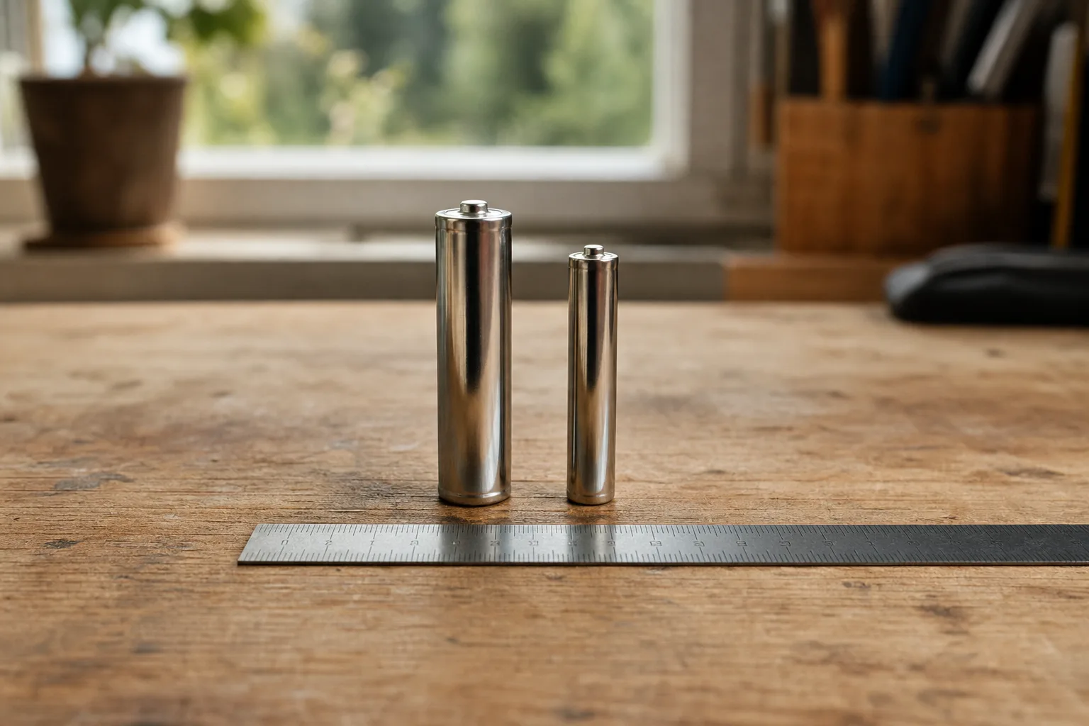 AA- och AAA-batterier jämförs
