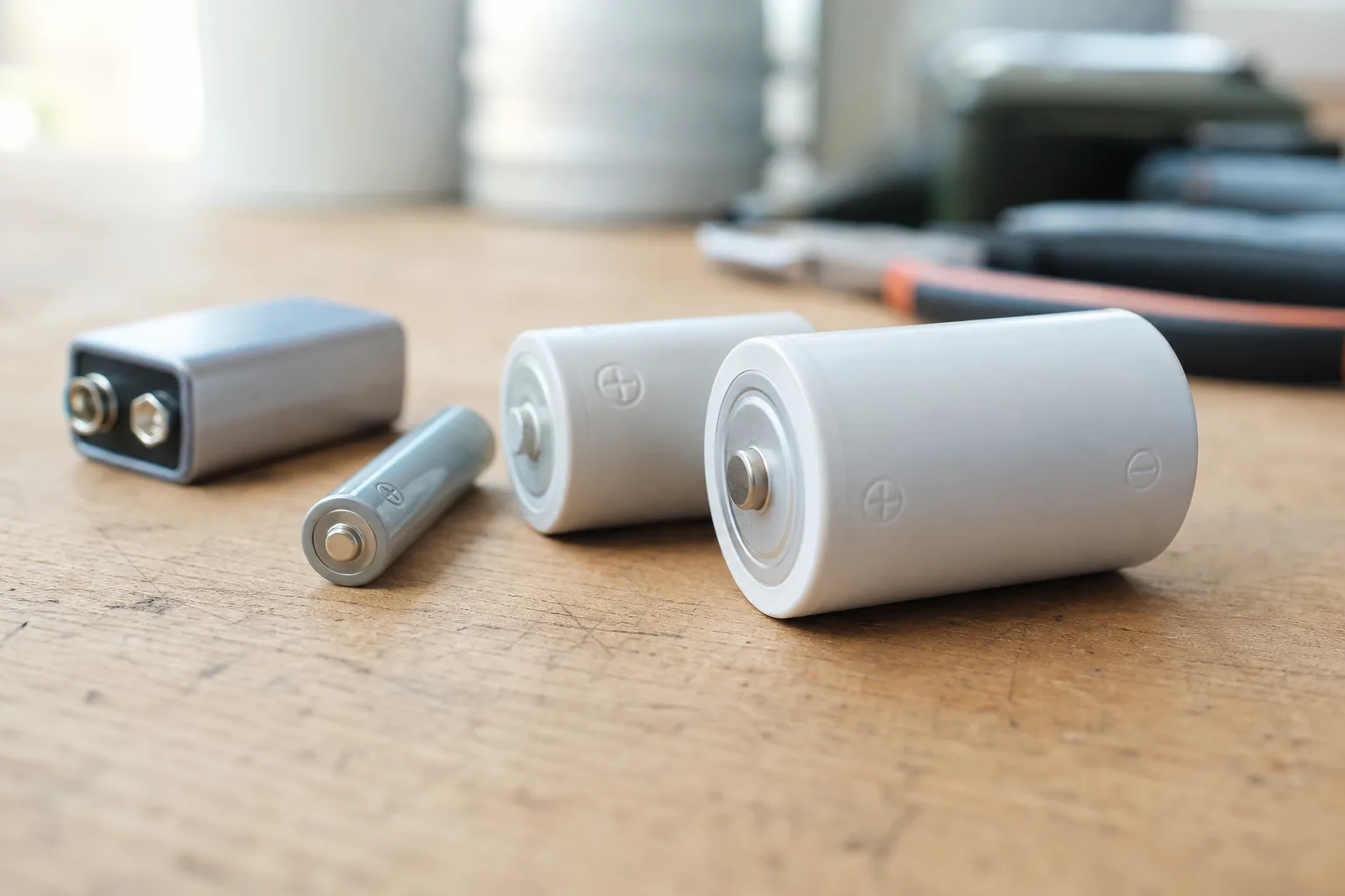 Detaljer på batteriernas märkning