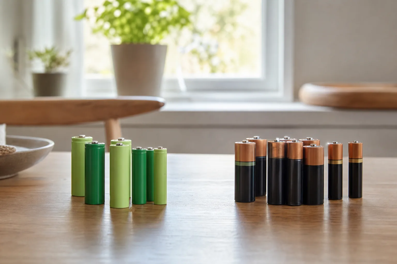 Laddbara och engångsbatterier